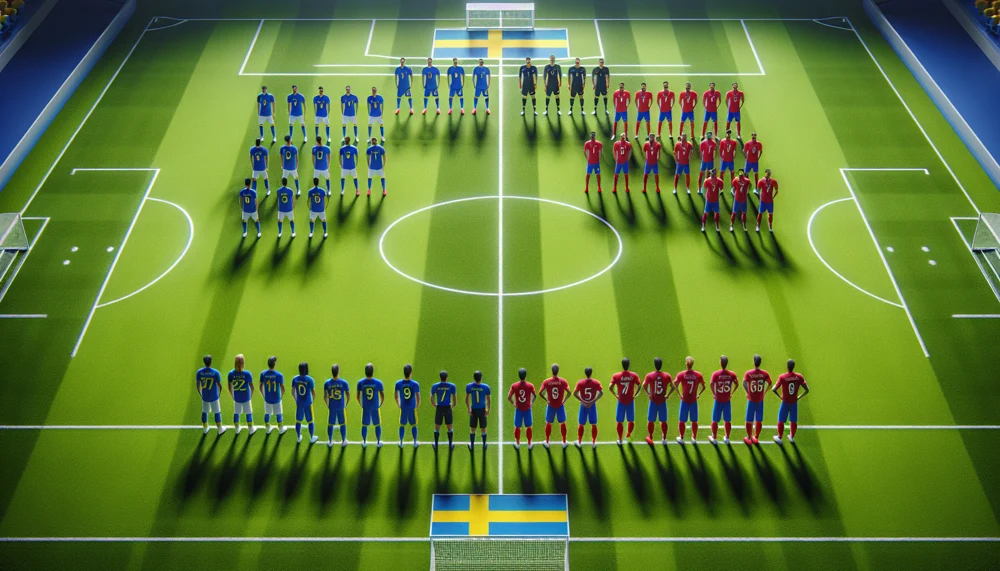 Azerbajdzjans Herrlandslag I Fotboll Mot Sveriges Herrlandslag I Fotboll Laguppställning